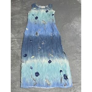 Vintage Petite Sophisticate Dress Womens 2 Floral Tie Dye Fairy Whimsical Dainty